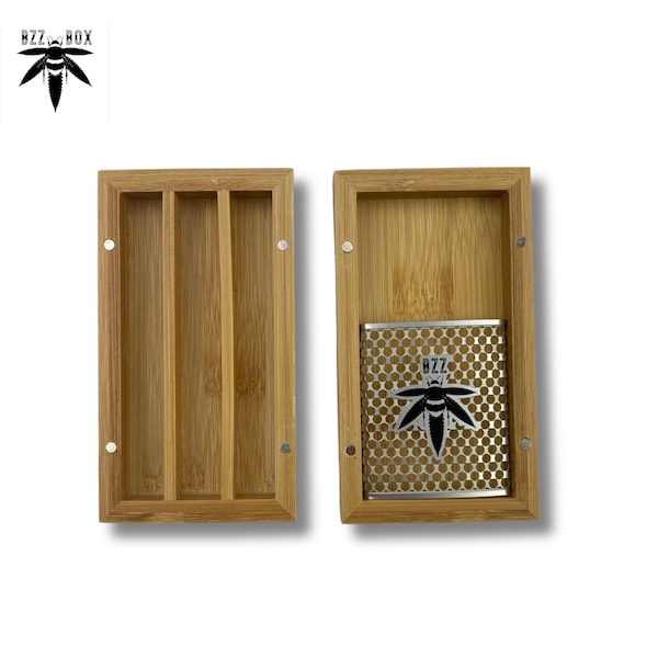 The Bzz Ritual- J Holder - Bamboo Box - The perfect gift (free delivery with purchase of a Large or XL, Bzz Box), Cigarette Case