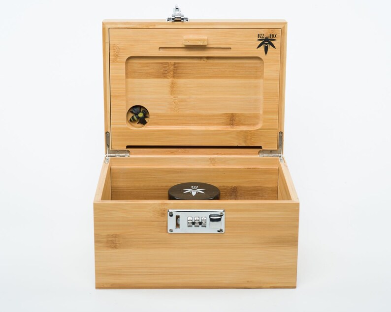 Stash Box Large Bzz Box With Lock and Elephant Lid Design Etsy