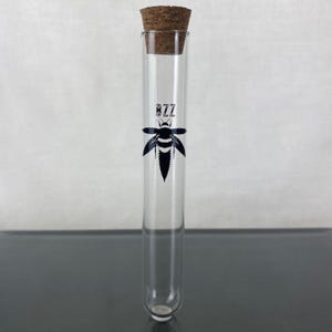Bzz Glass Stash Tube, Stash Jar, Stash Container, Glass Tube with Cork, Smell Proof, Airtight