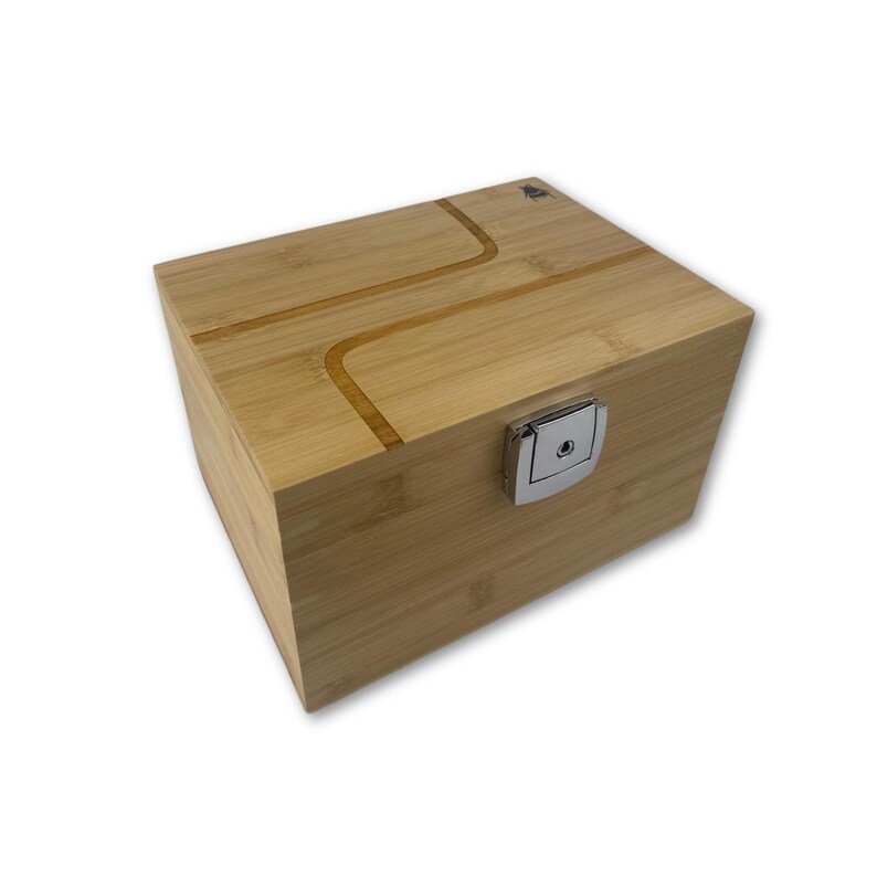 Large Bzz Box Stash Box| Custom Laser Engraving l Rolling Tray l 3 Stash Jars l Smoking Accessories | Smell Proof Lock Box | | Wooden Box | Storage & Organization | Bzz Box |  | Collectibles | Home & Living | smoking  Gift Idea | Large Stash Box