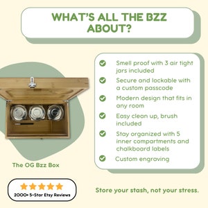 XL Bzz Box Stash Box Set | 3 Bzz CANNAster's l Rolling Tray l Smoking Accessories | Smell Proof Box | Boxes & Bins | Wooden Box | Storage & Organization | Bzz Box | Lock Box | Collectibles | Home & Living | Smoking Gift Idea | Large Stash Box