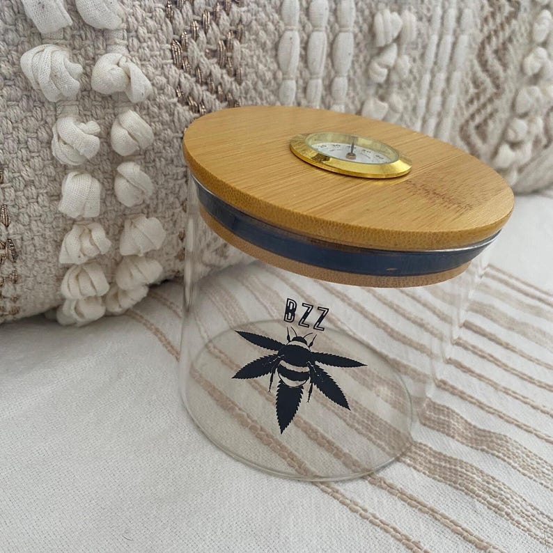 XL Hygrometer Stash jar | Art & Collectibles | rolling tray | Storage & Organization | Collectibles | herb storage| Home & Living | stashbox smell proof | Tobacciana | smell-proof storage | Boxes & Bins | herb gift idea | unique gift l Airtight container
