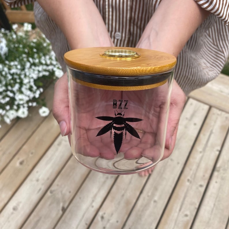XL Hygrometer Stash jar | Art & Collectibles | rolling tray | Storage & Organization | Collectibles | herb storage| Home & Living | stashbox smell proof | Tobacciana | smell-proof storage | Boxes & Bins | herb gift idea | unique gift l Airtight container