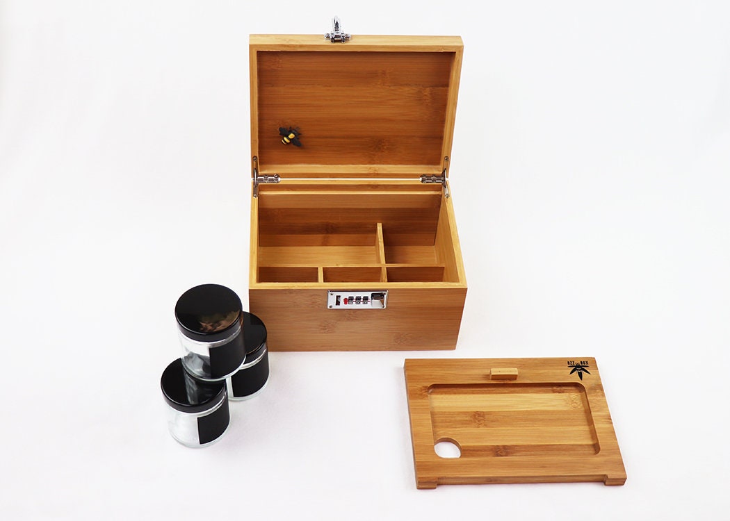 Bzz Box Stash Box With Lock Etsy Canada