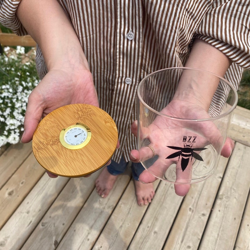 XL Hygrometer Stash jar | Art & Collectibles | rolling tray | Storage & Organization | Collectibles | herb storage| Home & Living | stashbox smell proof | Tobacciana | smell-proof storage | Boxes & Bins | herb gift idea | unique gift l Airtight container