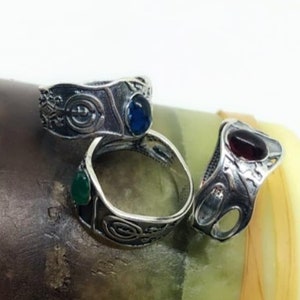 Ringe Leichte Sterling Silber 925 mit kleinen Edelstein und Space alte Karte Frauen Schmuck armenische handgemachte WÄHLEN Juwel von Optionen