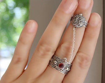 Armenian Jewelry SILVER Ring Women Double Rings Adjustable Moroccan Style Jewelry Morocco Band Ring Eternity Unique Ladies Bohemian Boho Etsy Canada
