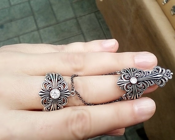 ox jewelry Double Finger Ring 17号 71mVkvxPDfL._UY300_.jpg