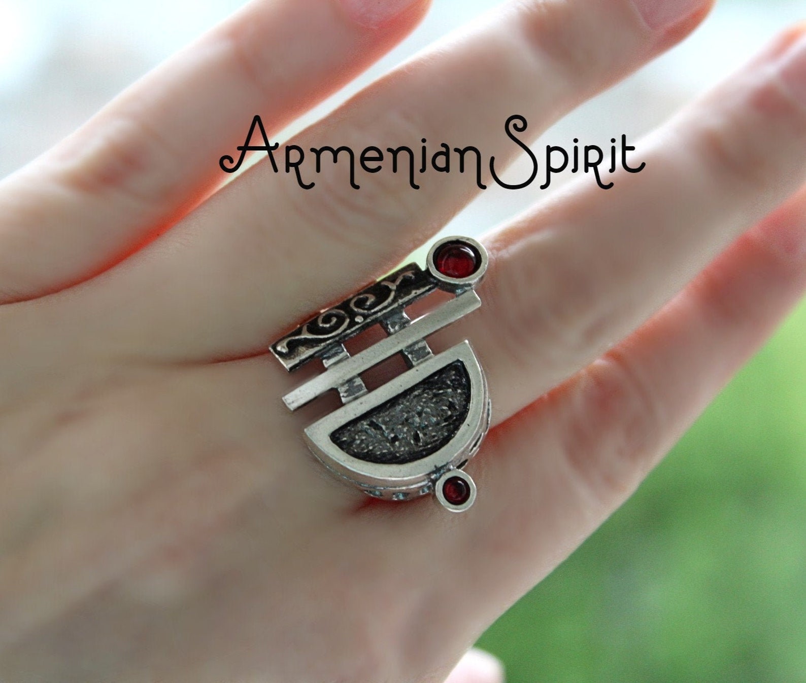 Ring gem stone SILVER 925 taraz rings daraz armenian Etsy
