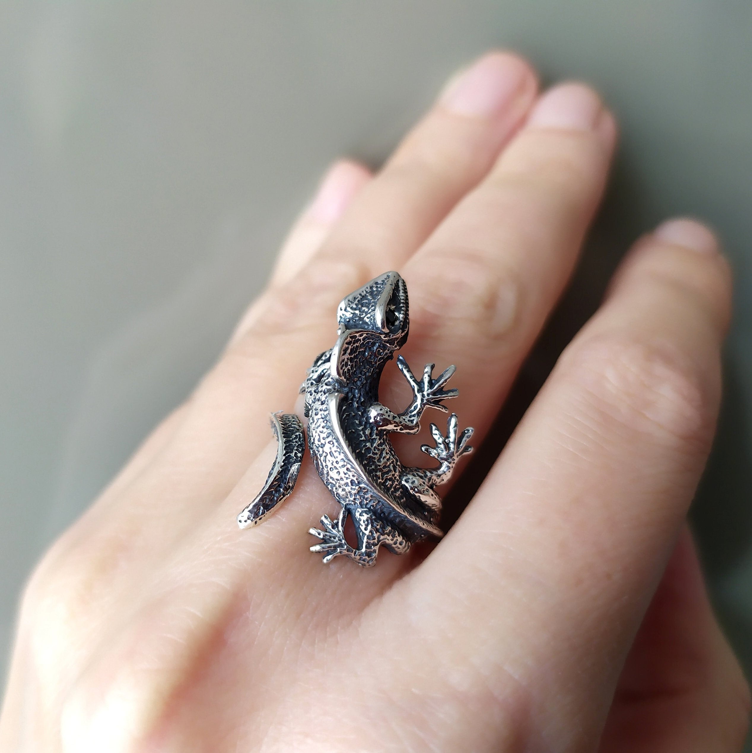 Lizard Adjustable Ring Sterling Silver 925 Reptile Band Ring Unusual Summer Jewelry Ring Women and Men Delicate Everyday Jewelry Etsy Denmark