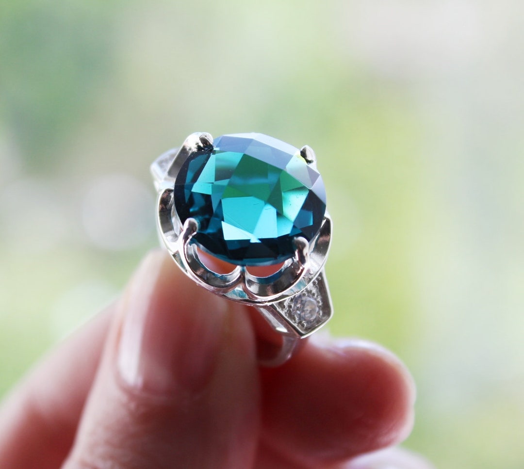 SILVER925 TURQUOISE FLOWER RING/シルバー/リングの通販 by