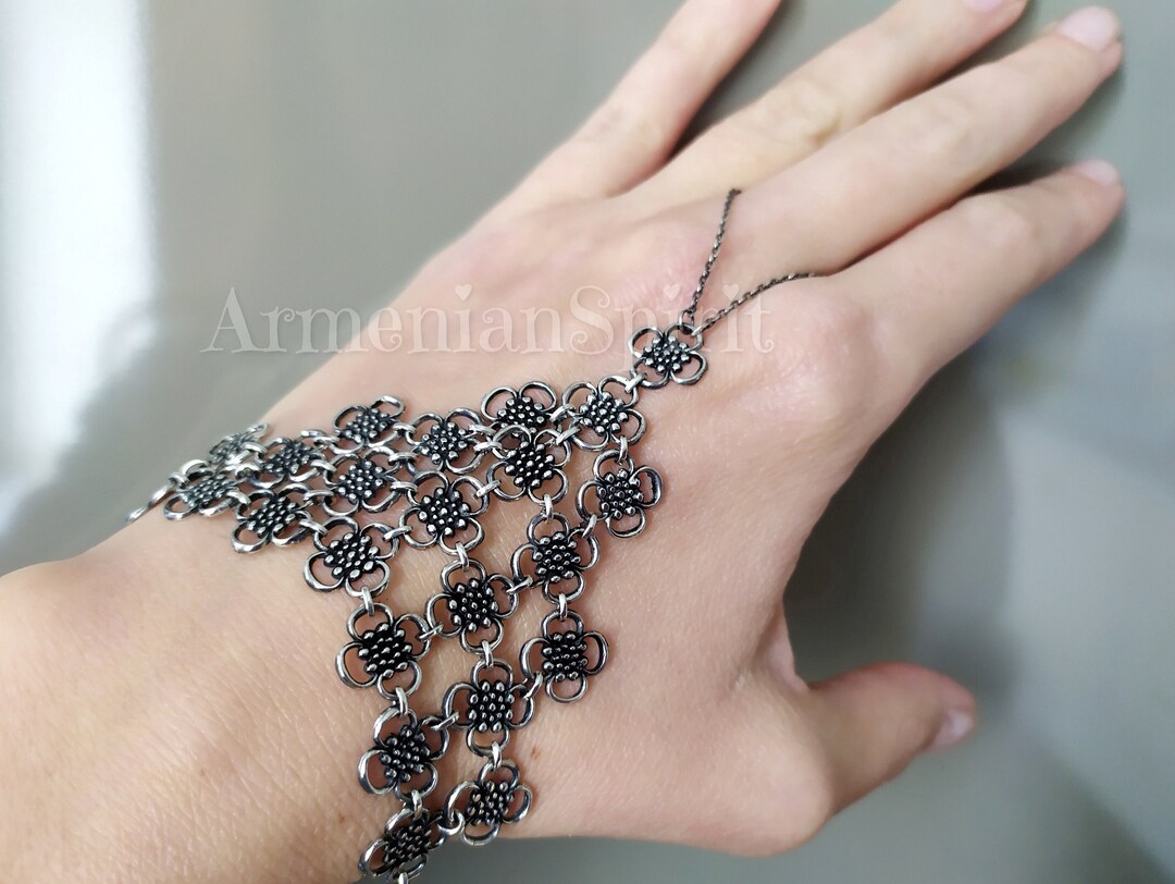 Армянский браслет Традиционный, серебро 925 пробы, ручная работа. - Etsy