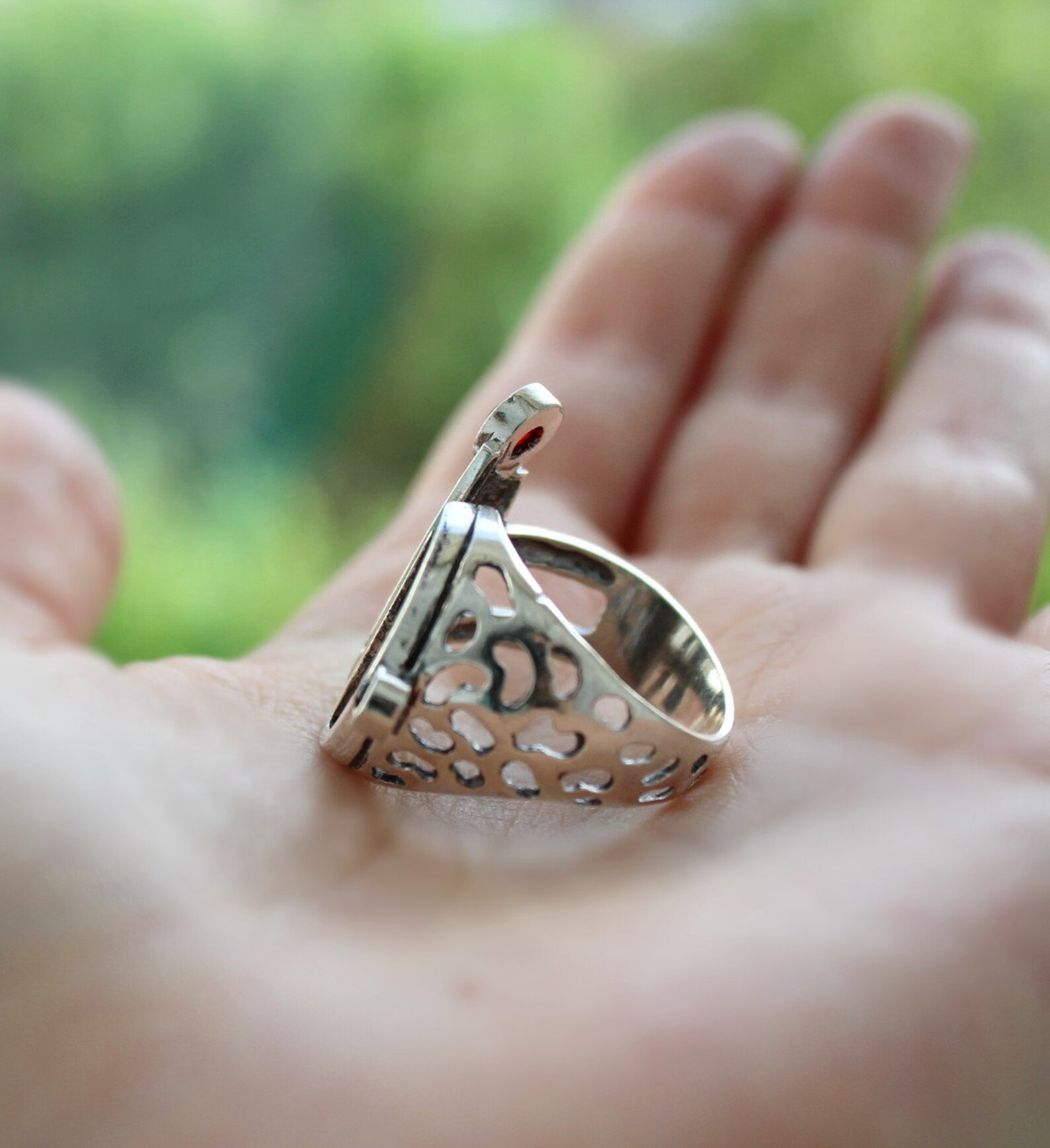 Ring gem stone SILVER 925 taraz rings daraz armenian Etsy