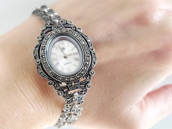 Reloj para señora en plata de ley (925mls).