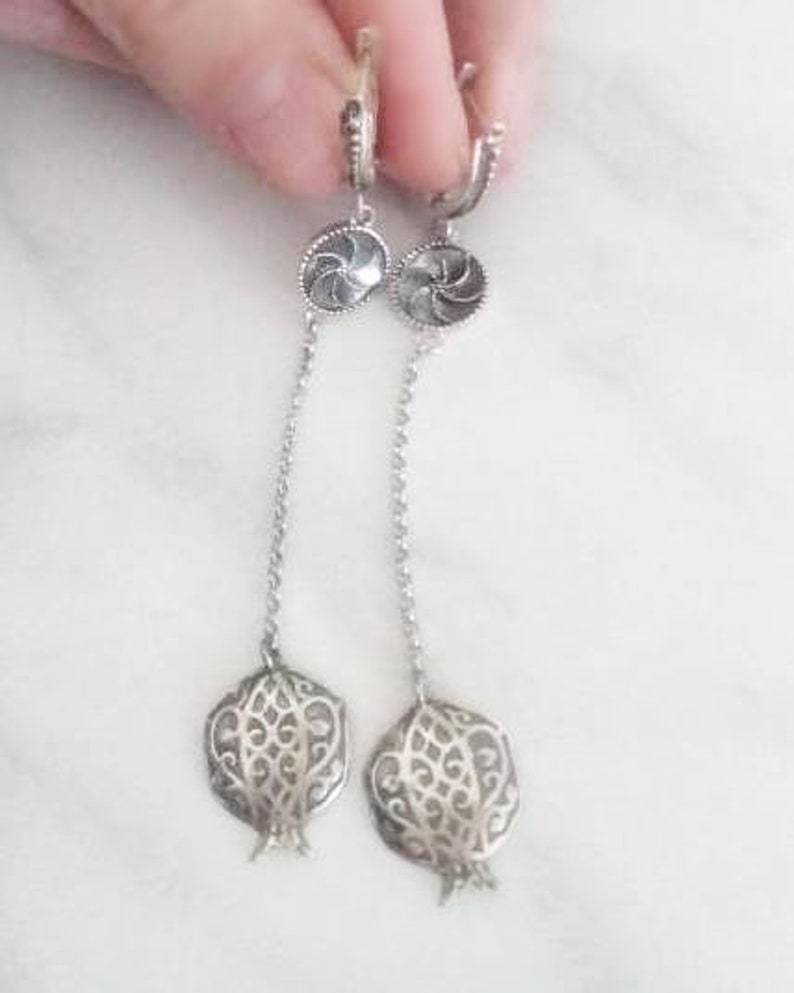 Armenian Eternity Earrings Silver 925 Armenian Art Jewelry Etsy