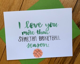 Msu Card Etsy
