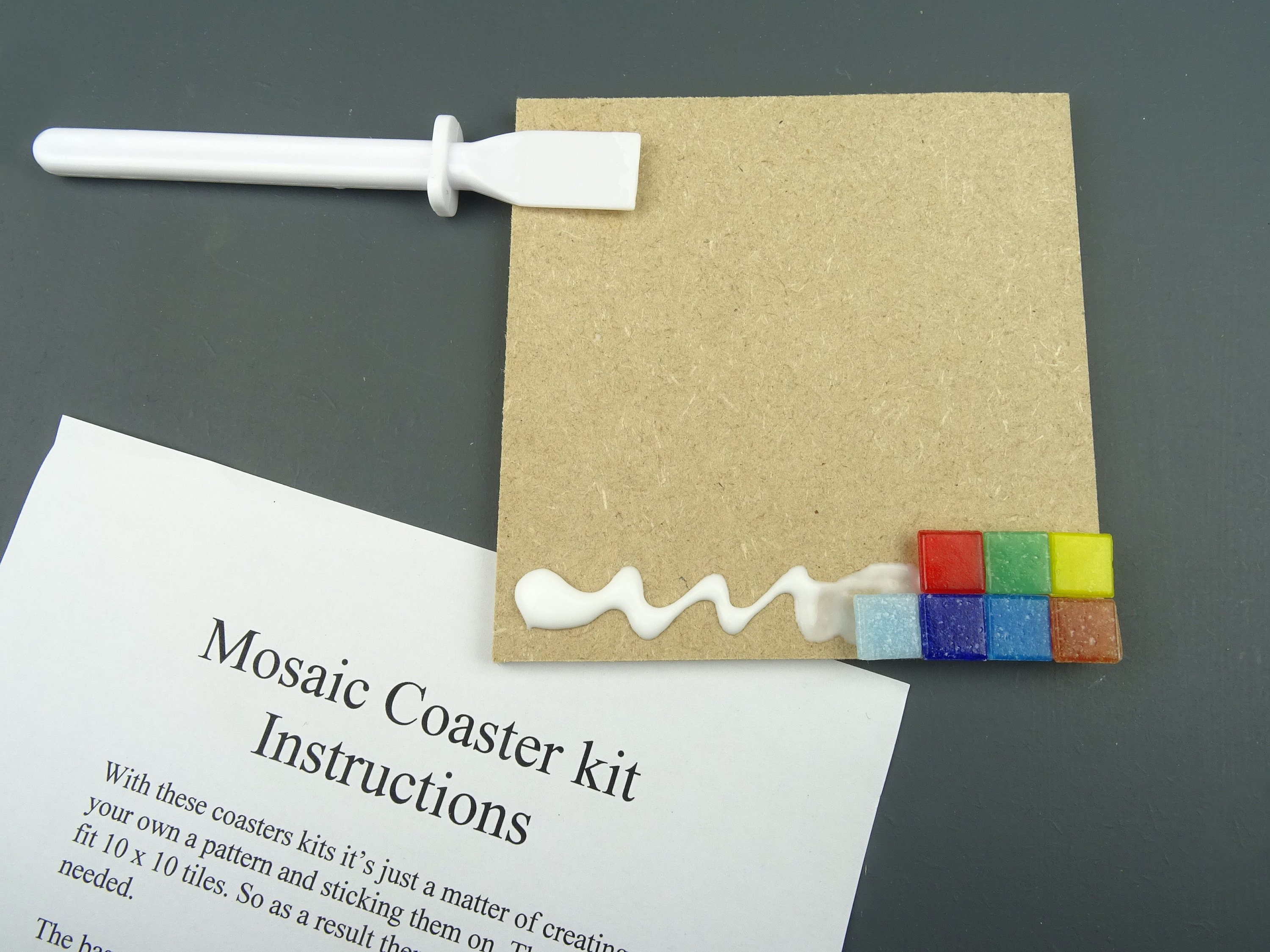 Mosaic Coaster Tile Kit. Ready to Make. the Full Tile Mix. Etsy UK