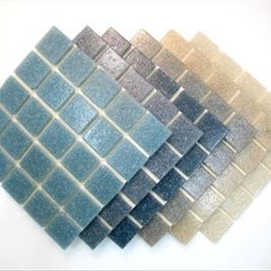 Mosaic Tiles Mixed 2cm x 2cm x 4mm thick. Grey Day 150 Tile Mix