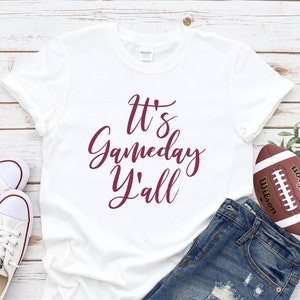 Game Day T-shirt l Football Shirt l Tailgate Shirt l Crew Neck Tee l College Football Shirt l Printed Cotton Tee l Women's T-Shirt