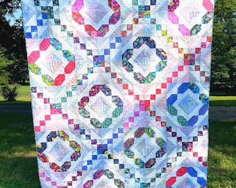Reflections of Love Quilt Pattern Digital Download - Use Both Sides of Fabric!