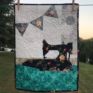 Modello per trapunta per macchina da cucire Singer - Applicazione termoadesiva vintage Singer Featherweight 221