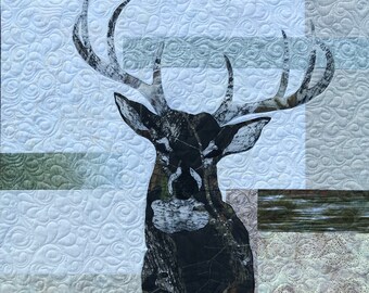 Quilt Pattern, Deer Quilts, Jack, Quilted Wall Hanging, Patterns, Fusible Applique, Use Both Sides