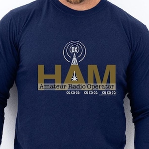 HAM Radio Operator Long Sleeve Shirt - Vintage Inspired Design