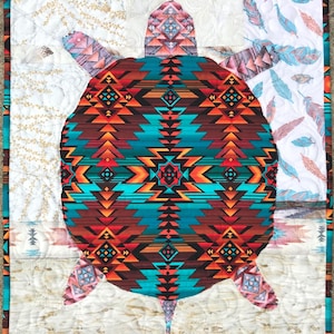 Turtle Quilt Applique Pattern - Dakota Southwest Wall Hanging