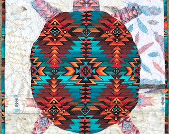 Turtle Quilt Applique Pattern - Dakota Southwest Wall Hanging