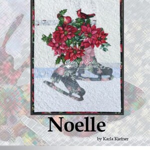 Noelle quilt pattern cover front.