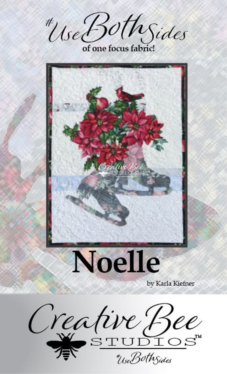 Noelle quilt pattern cover front.