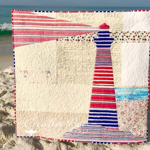Lighthouse Quilt Pattern, Lighthouse Quilt, Quilt Pattern, Nautical ...