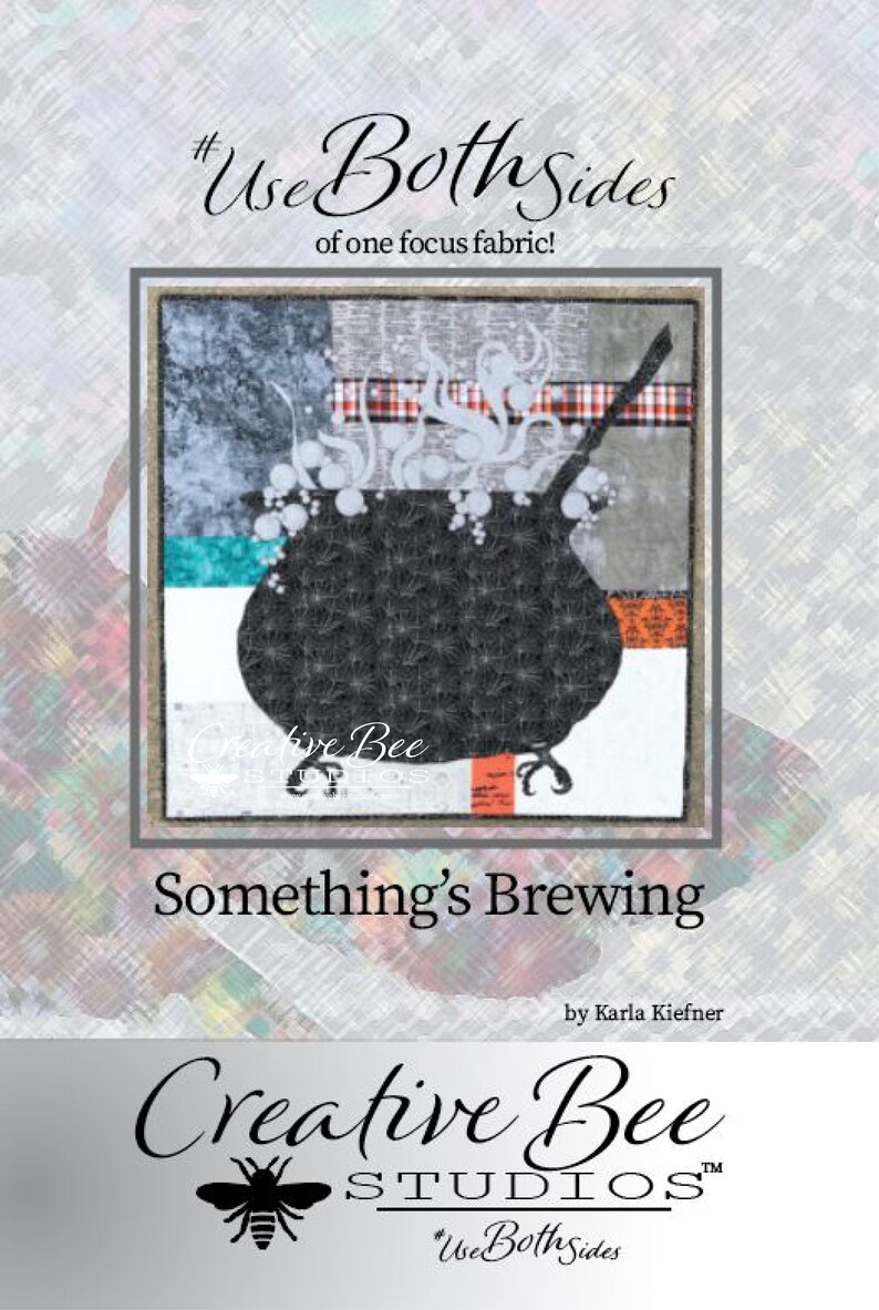 Image of Somethings Brewing quilt pattern front cover.