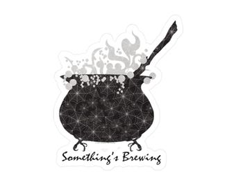 Halloween Cauldron Decal - Kiss-Cut Sticker