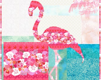 Fiona Flamingo Quilt Pattern – Fusible Applique Design