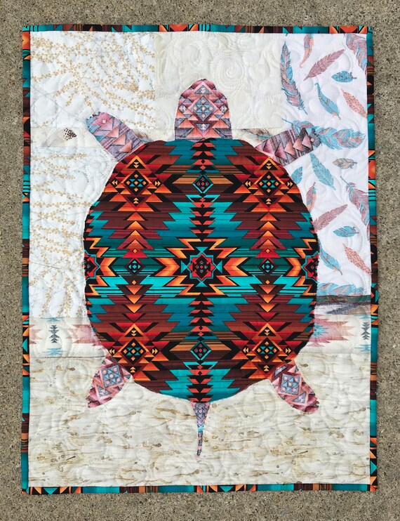 Turtle Quilt Pattern Quilt Patterns Turtle Quilts Southwest Etsy