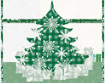 Miniatur Weihnachtsbaum Applikation Quilt digitaler Download Muster - A Little JOY