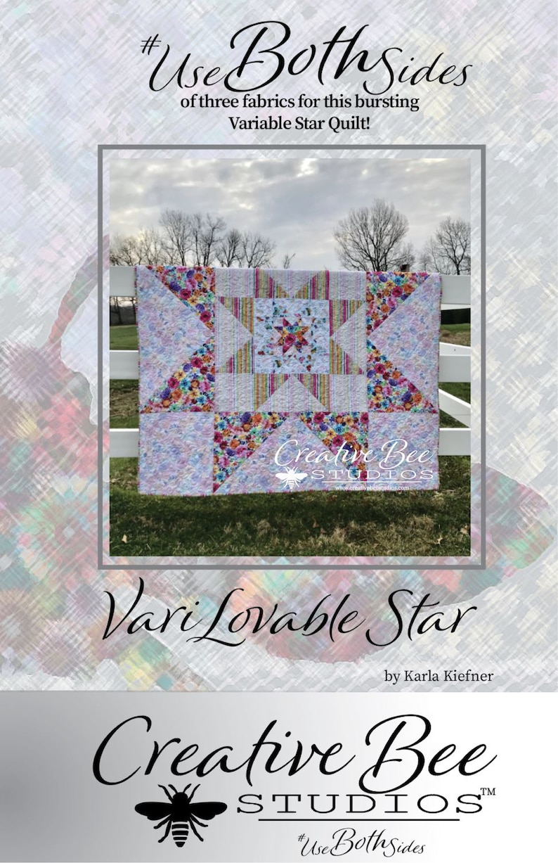 VariLovable Star Quilt Pattern Cover Front