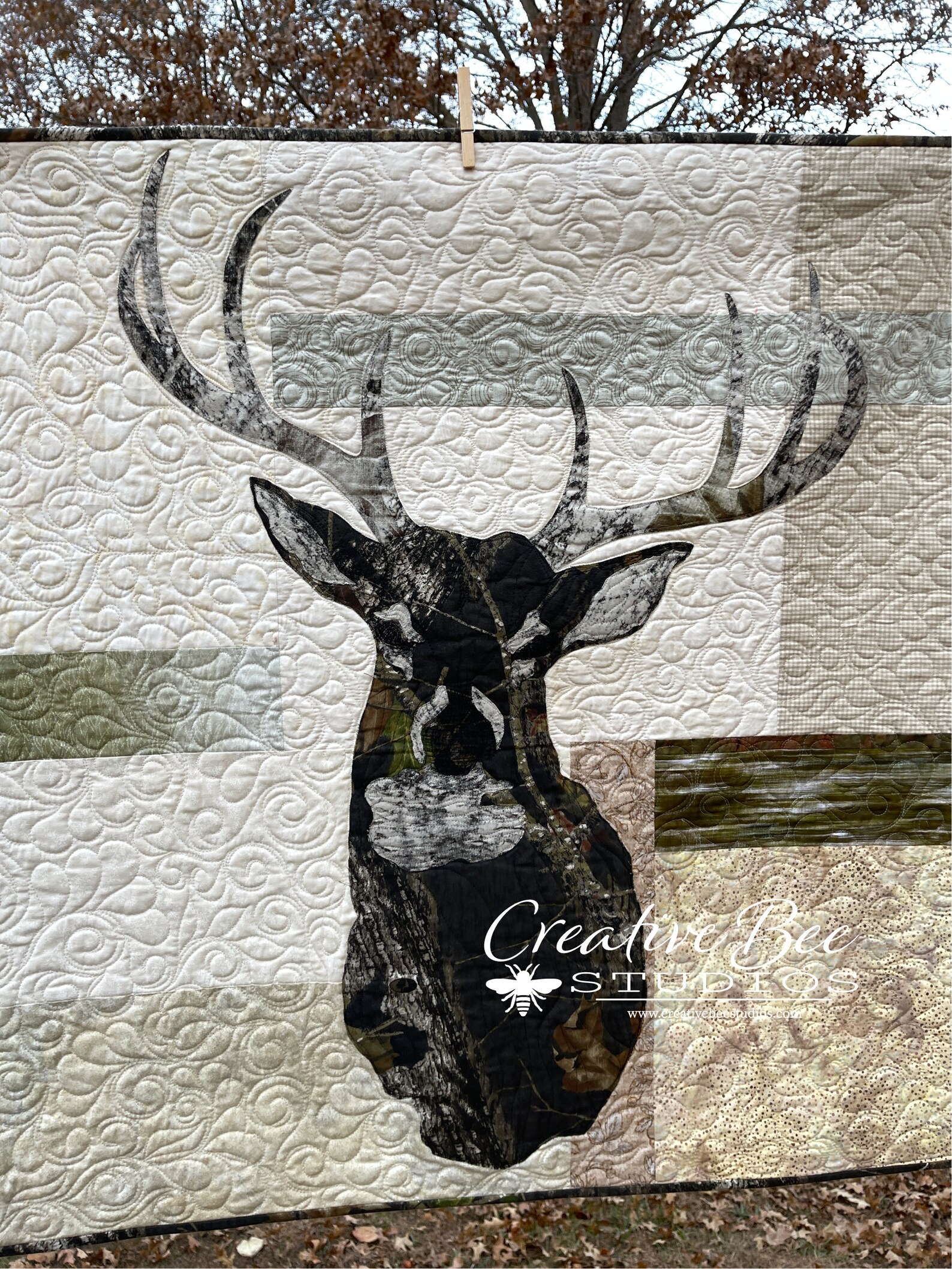 Deer Quilt Pattern Deer Head Quilt Pattern Stuffed Deer Head Etsy