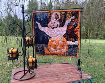 Halloween Applique, Quilt Pattern, Halloween Quilt, Jack O Lantern, Pumpkin