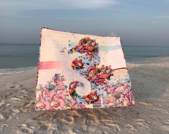 Seahorse Applique PDF Quilt Pattern, Fusible Applique-Digital Download