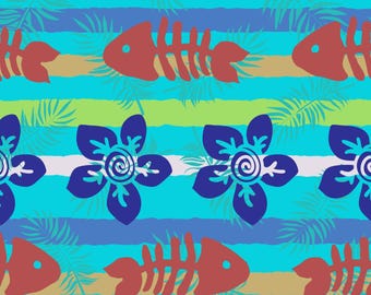 Tropical Fiesta Fat Quarter - Organic Cotton Sateen Fabric