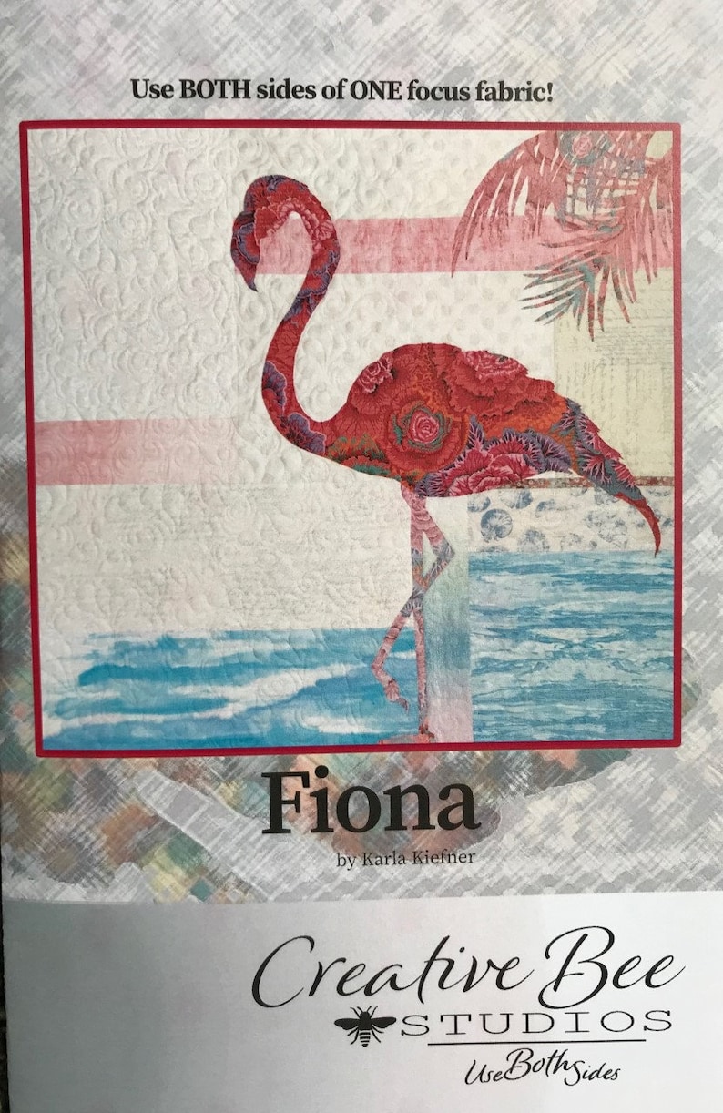 Fiona Quilt Pattern / Flamingo / Quilted Wall Hanging / Etsy