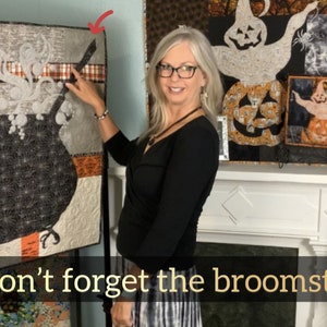 Somethings Brewing cauldron Halloween quilt featured on Creative Bee Studios YouTube channel.