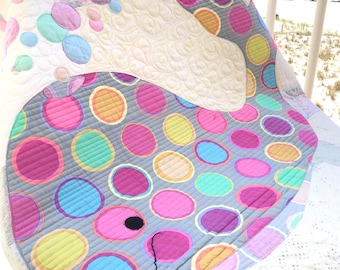 Whale Quilt Pattern, Bubbles the Baby Whale Design