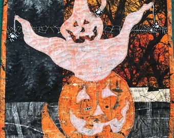 Halloween Mini PDF Quilt Pattern – Jacq O' Lantern Fusible Applique