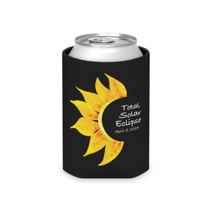 Solar Eclipse 2024 - Blooming Sunflower Can Cooler - Souvenir Limited Edition