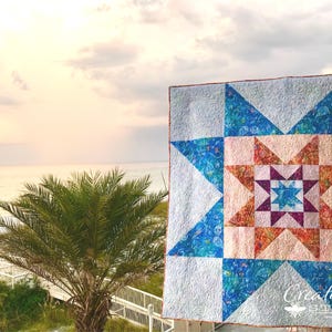 One Block Quilt, Quilt Pattern, Variable Star, VariLovable Star, Quilted Wall Hanging