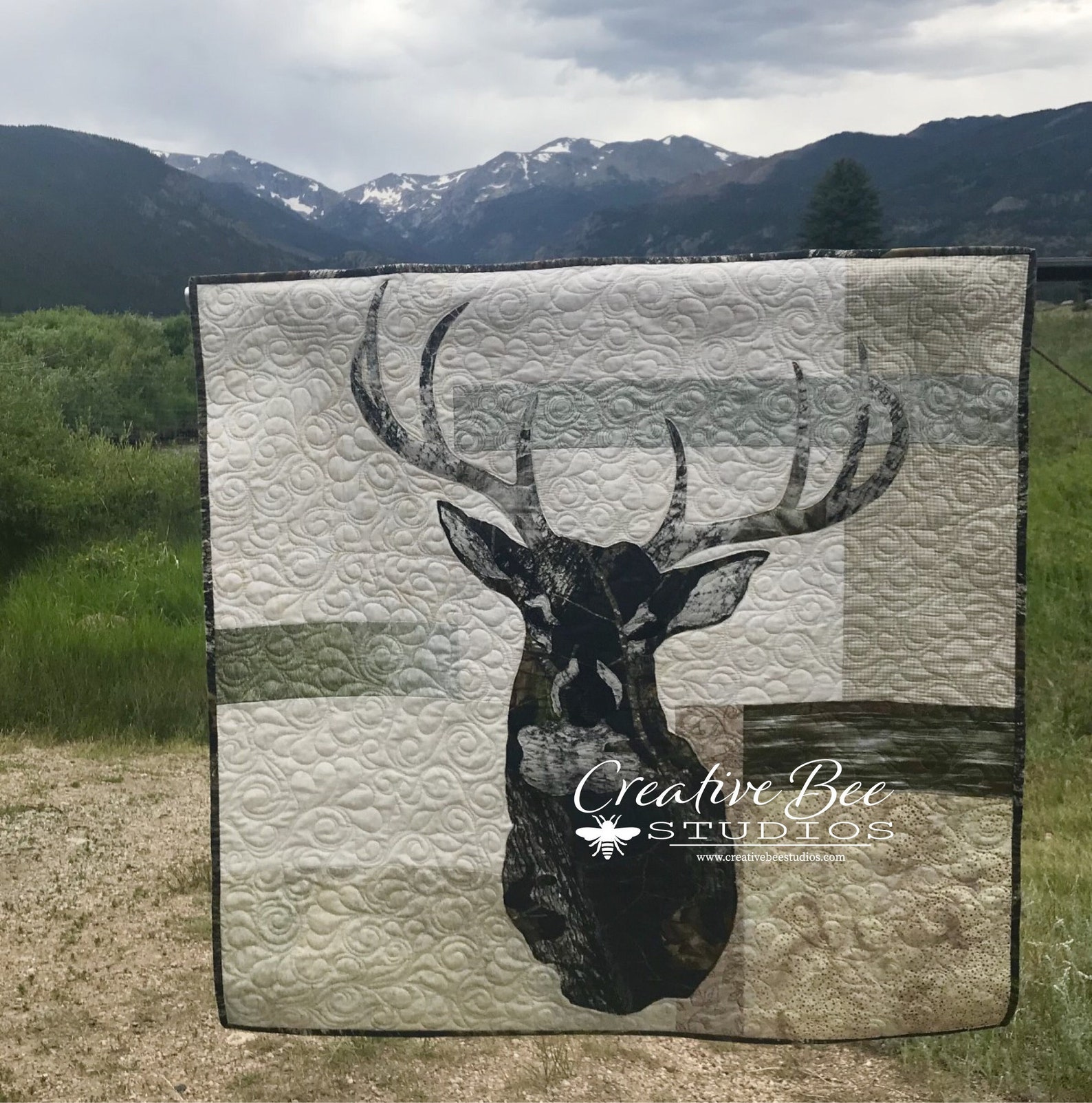 Deer Quilt Pattern Deer Head Quilt Pattern Quilt to Make for Etsy