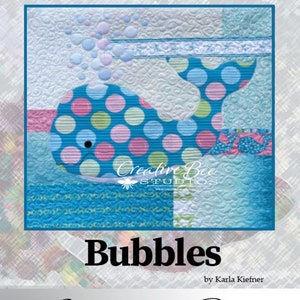 Bubbles quilt pattern cover front.